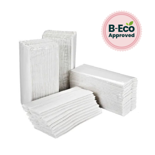 White C-Fold Handtowels Flushable