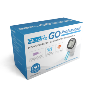 GlucorxGO Professional Integrated Blood Glucose Monitoring System