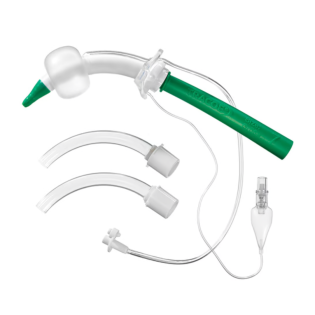 Tracheostomy Twist Tube Size 7 (minimally traumatic inserter, low-pressure cuff, subglottic suction)