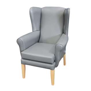 Richmond High Back Chair in Pewter